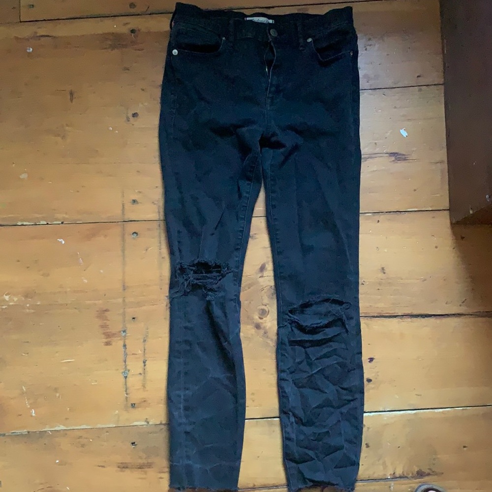 Madewell black skinny jeans